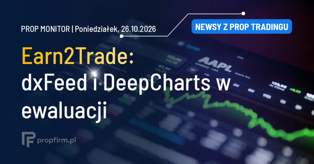Prop Monitor: Earn2Trade dodaje dxFeed i DeepCharts